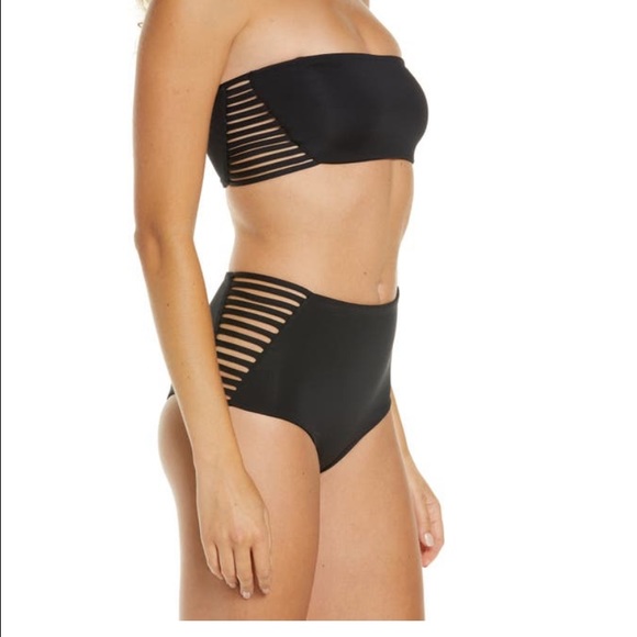 L*Space black Kit Bikini Top Womens size M - Picture 3 of 5